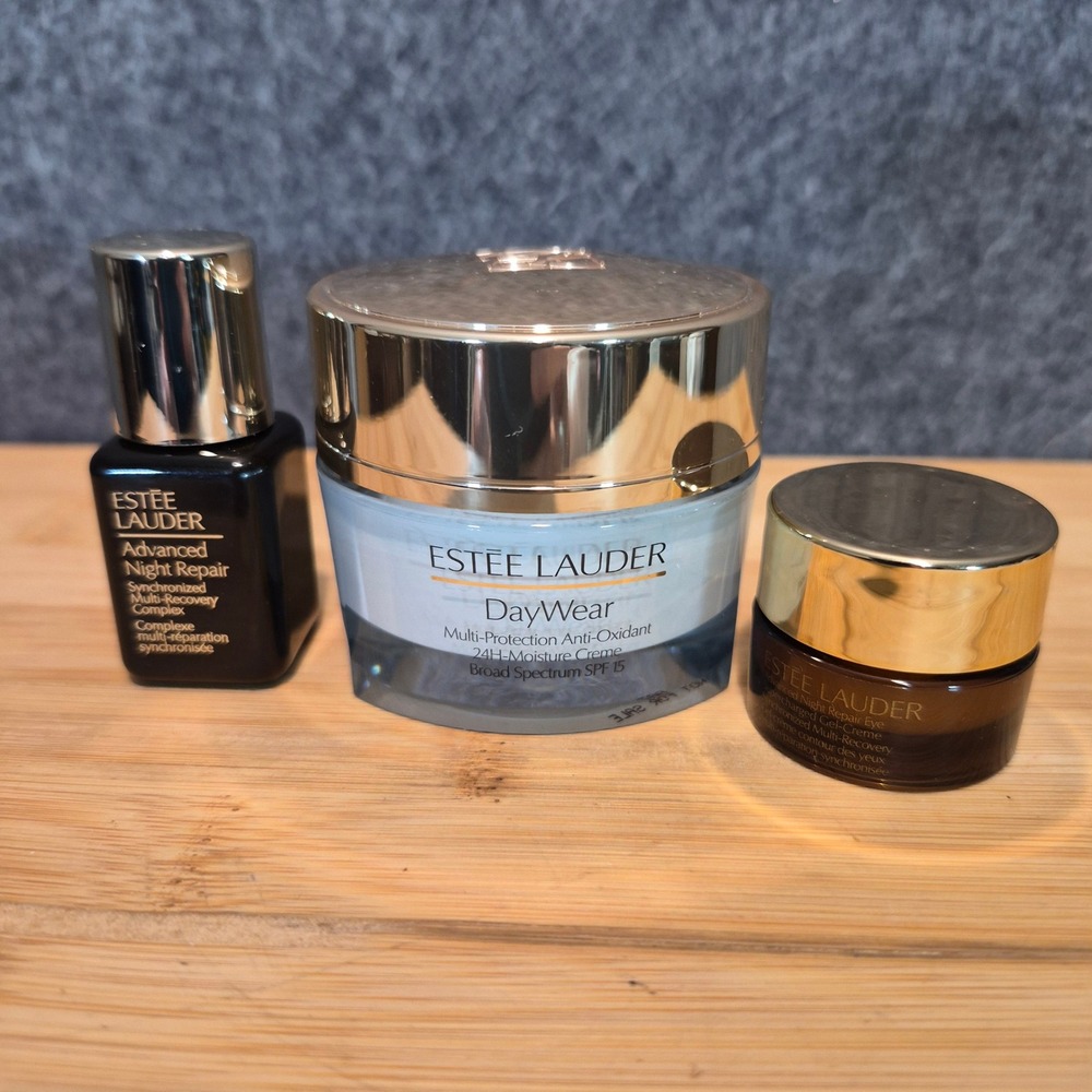 NEW Estee Lauder Moisturizing Trio Set Travel Size Skincare Sunscreen